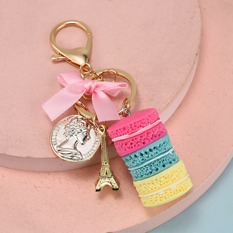 Wholesale Acrylic Macaron Cake Keychains