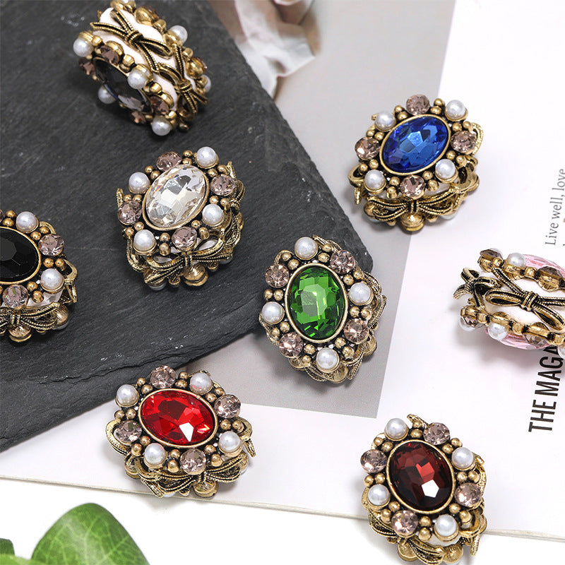 Wholesale 5pcs Luxury Retro Beaded DIY Handmade Beading