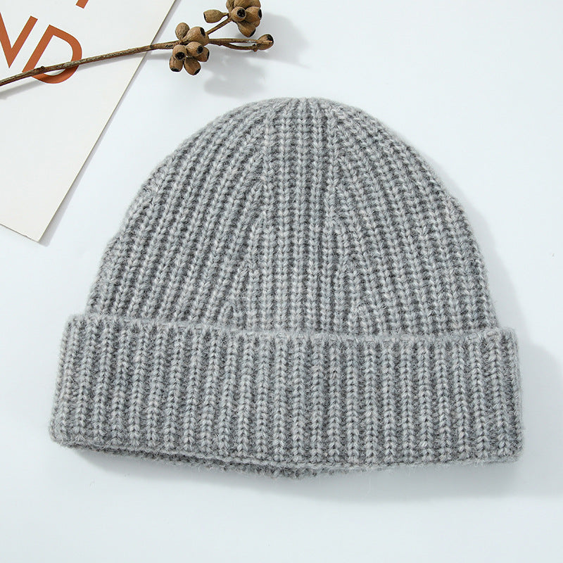 Wholesale Unisex Winter Large Head Circumference Warm Simple Beanie
