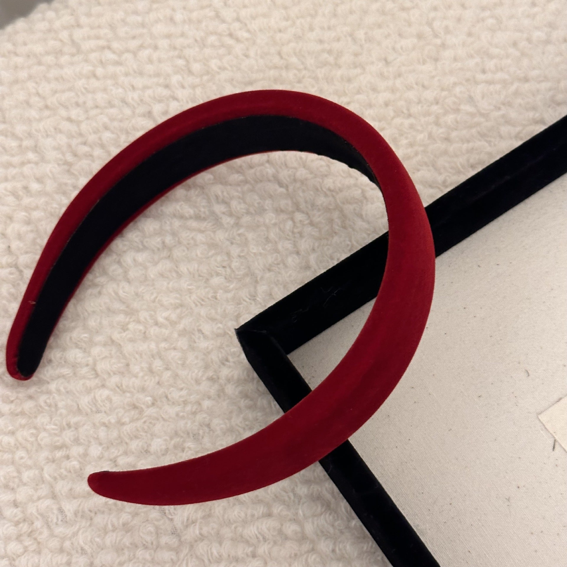 Wholesale Black velvet wide-brimmed headband French retro headband