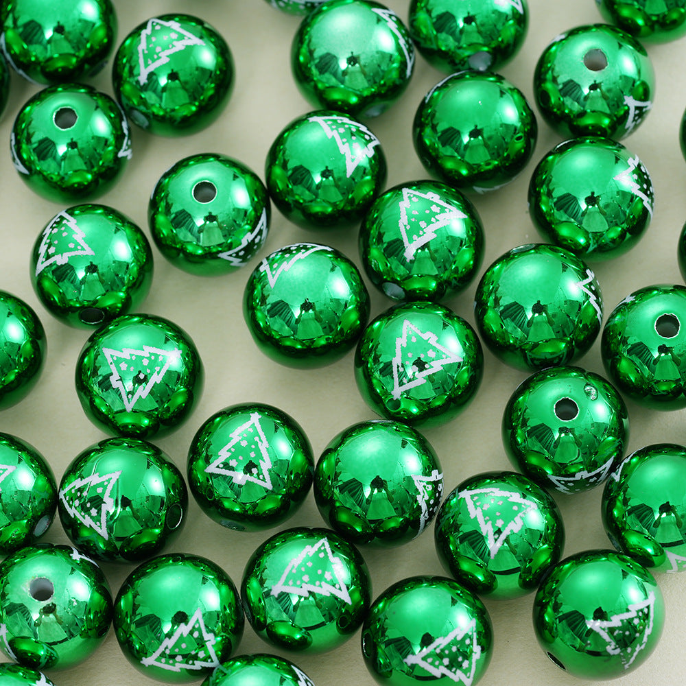 Wholesale 10pcs Christmas Tree Beads Acrylic Beads