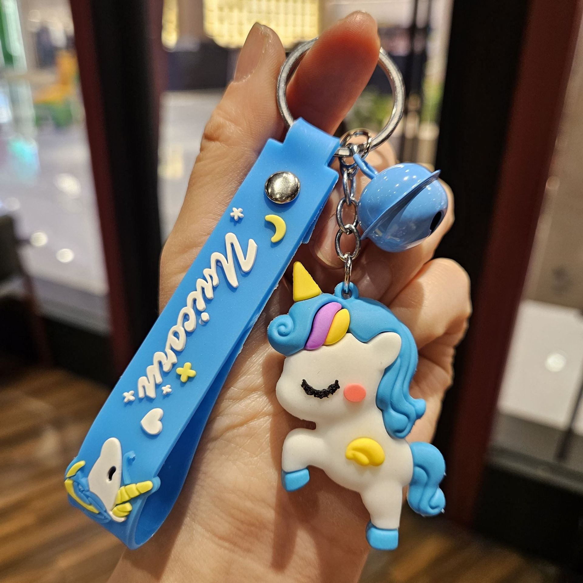 Wholesale Cartoon cute colored horsehide keychain OLY Exclusive