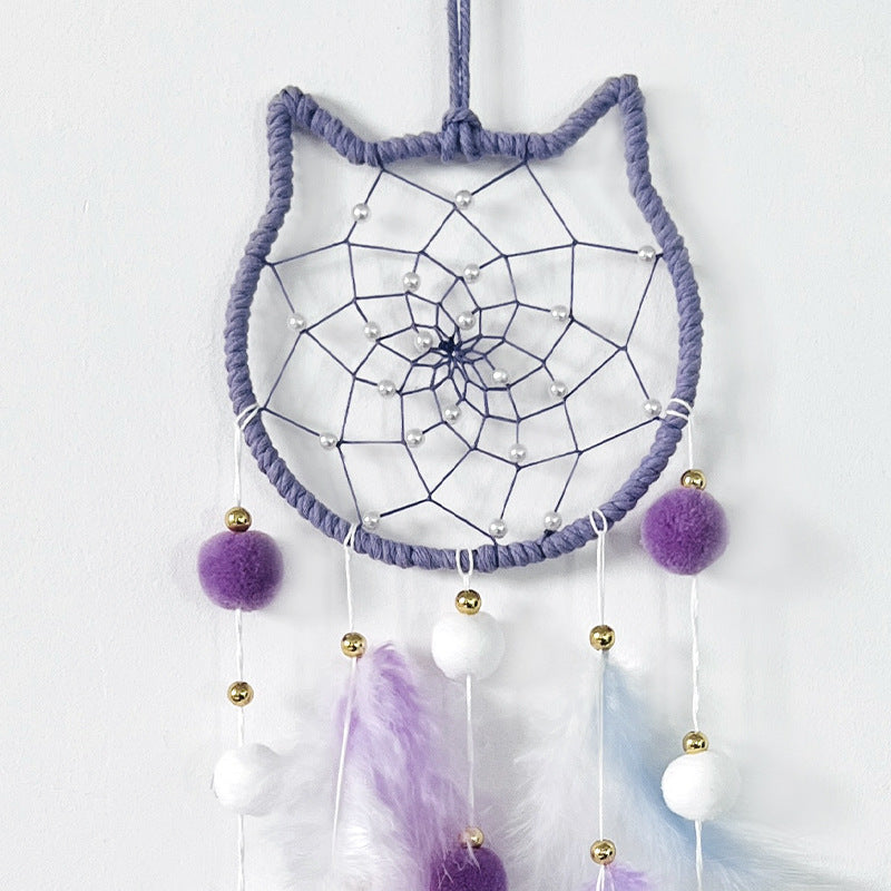 Wholesale Feather Woven Dream Catcher Pendant