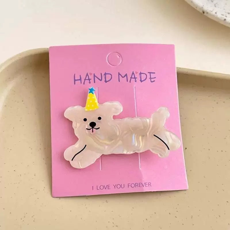 Wholesale Cute Puppy Hair Clip Cartoon Creative Realistic Kitten Hair Clip
