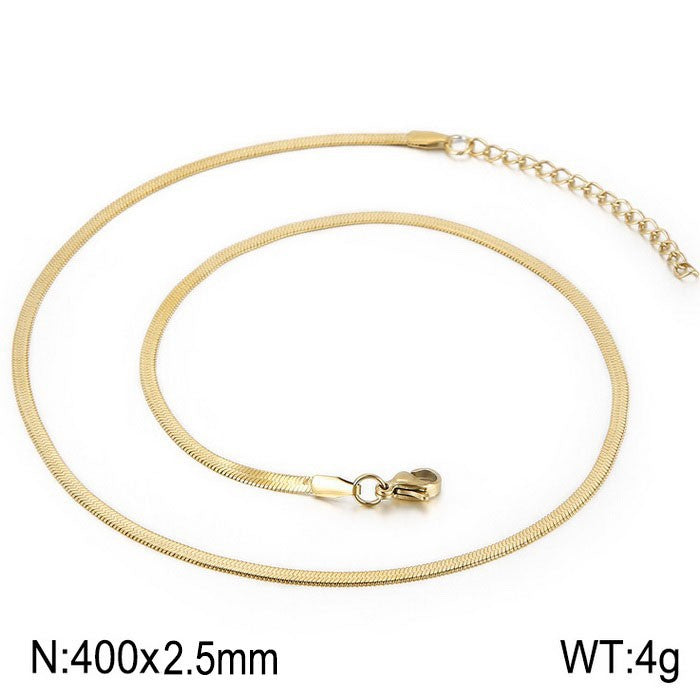 Wholesale personalized blade titanium steel necklace bracelet