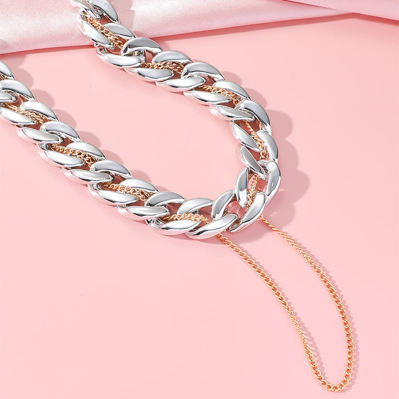 Wholesale Double Layered Exaggerated Versatile Necklace