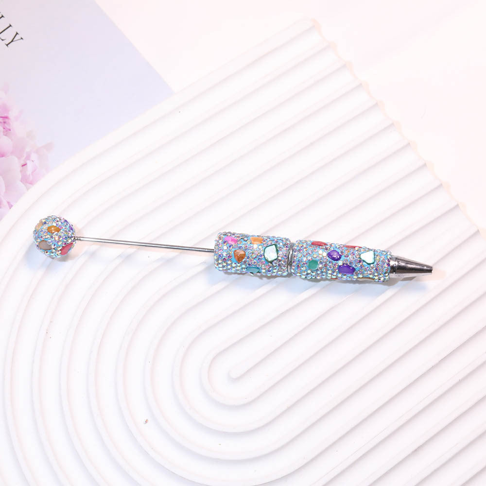 Wholesale Diamond-encrusted Heavy Industry Soft  Beadable Pens  DIY Beadable