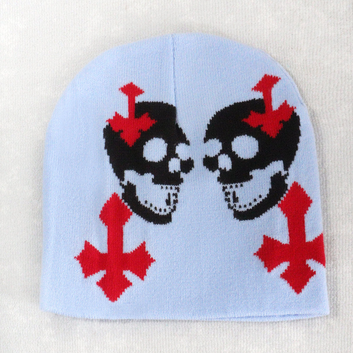 Wholesale Skull Street Style All-match Men's and Women's Autumn and Winter Jacquard Beanie