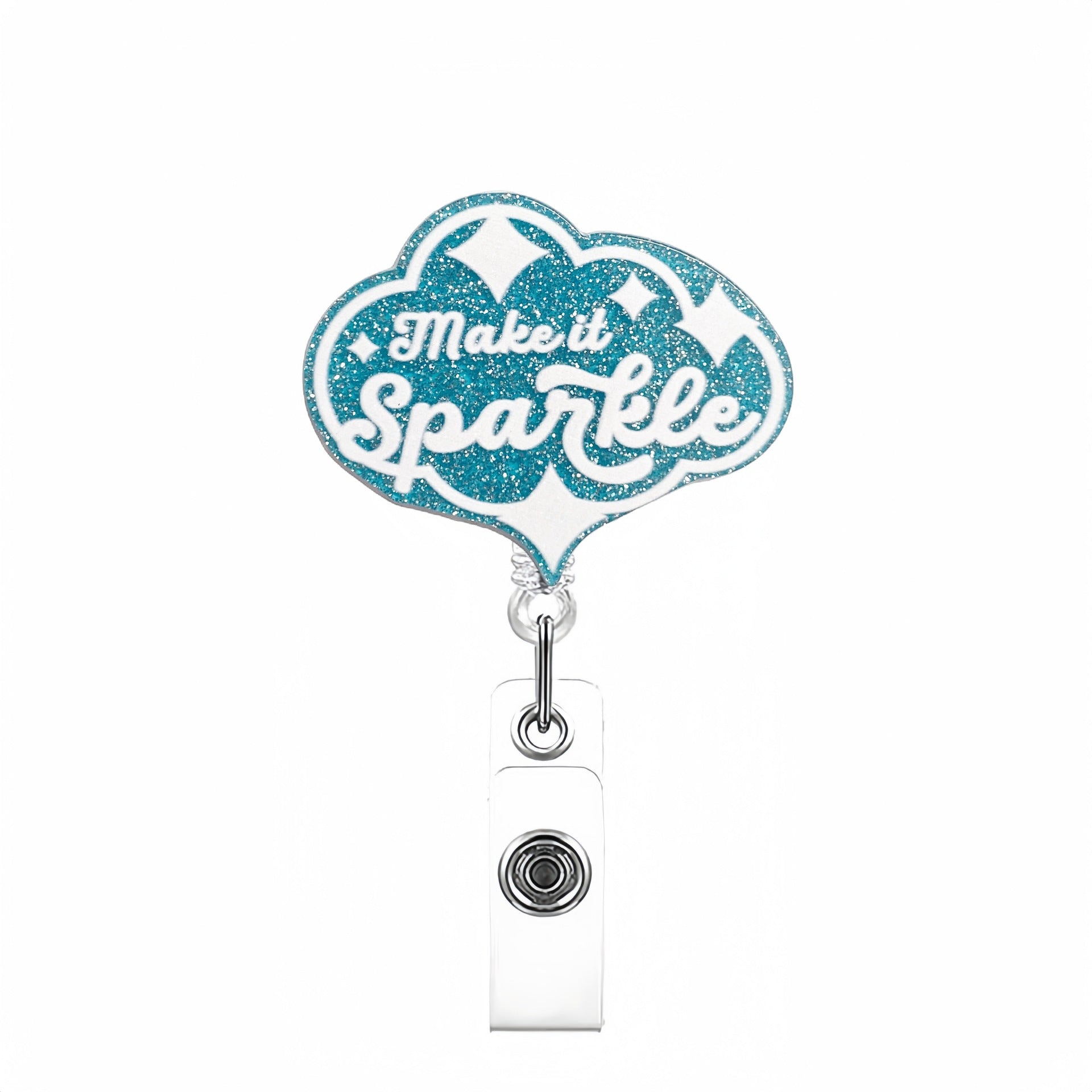 Wholesale DIY ID card retractable badge clip keychain