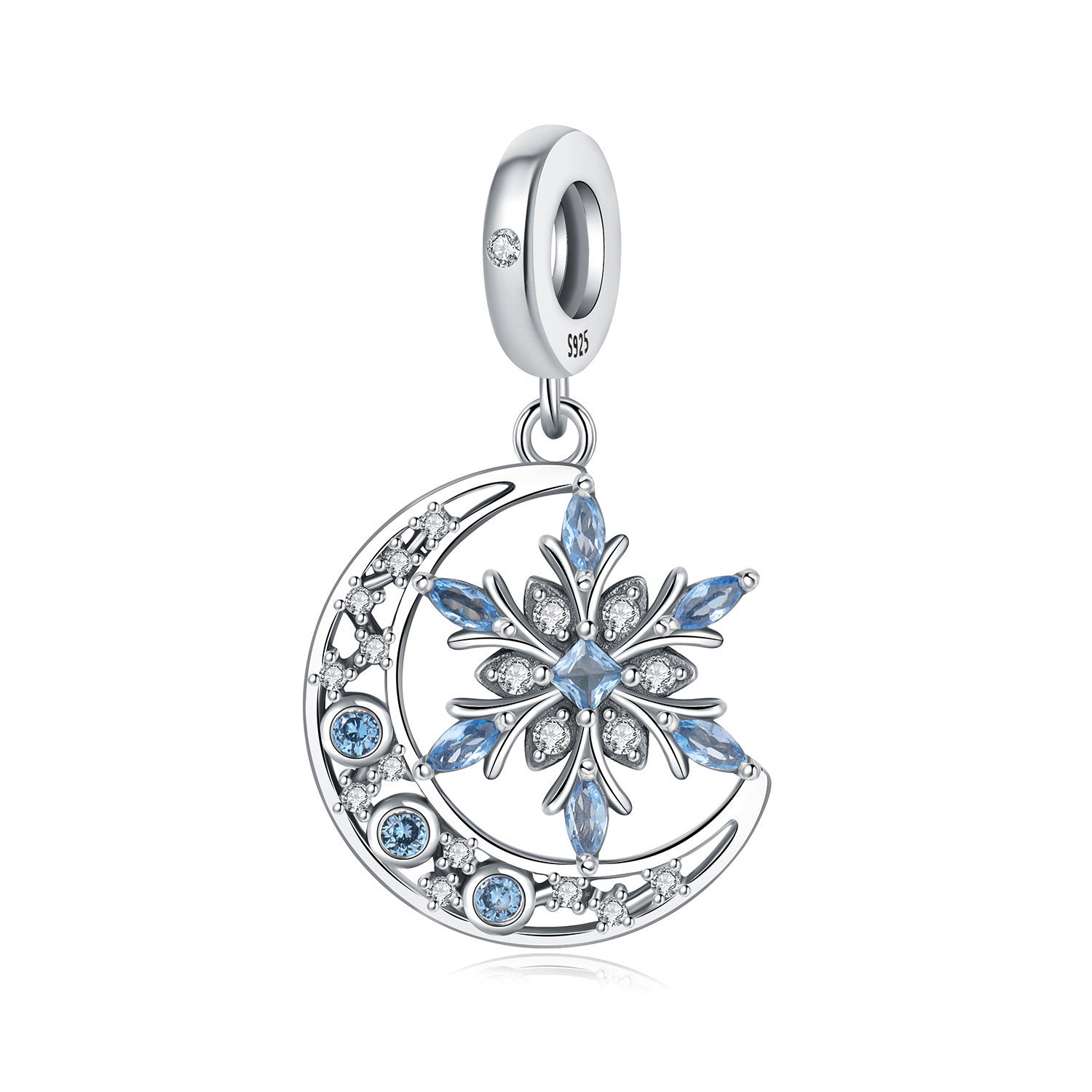 Wholesale Diverse Stars Moon Sun Pure Silver Charms