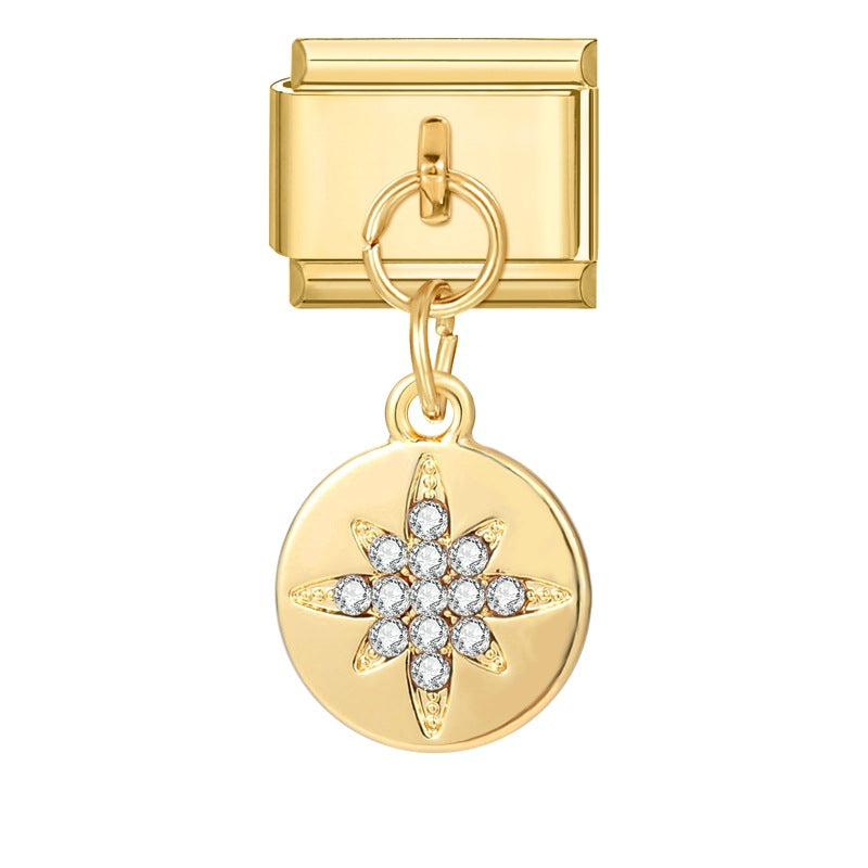 Wholesale Personalized Handmade Creative All-match Gold Fashion Retro Module Bracelet Bracelet Charms