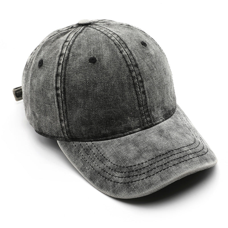 Wholesale Autumn/Winter Personalized Retro Solid Color Light Plate Denim Outdoor Sunshade Duck Tongue Hat