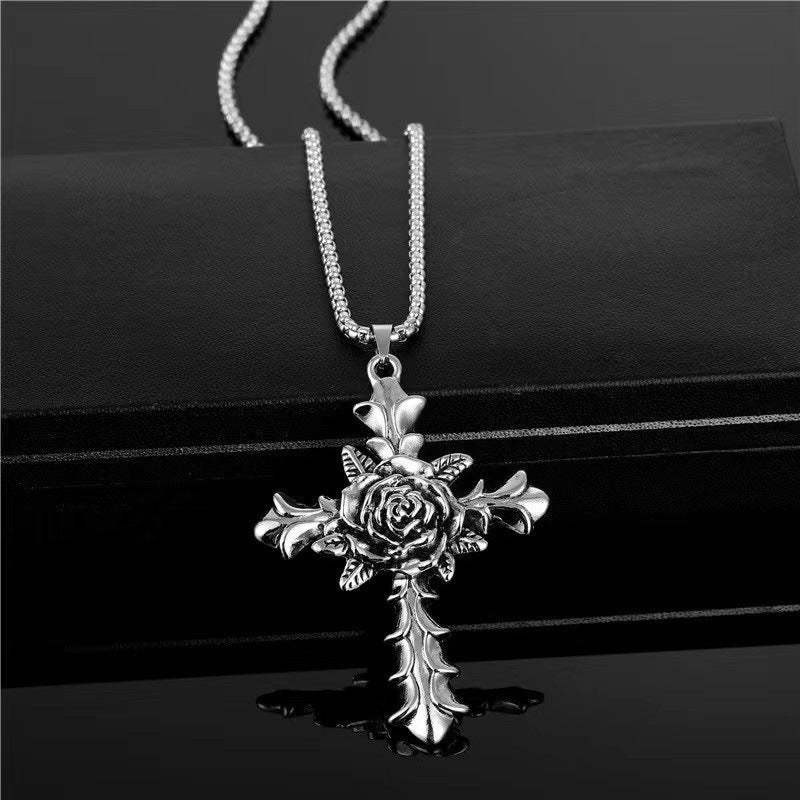 Wholesale Diamond Cross Necklace Sweater Chain