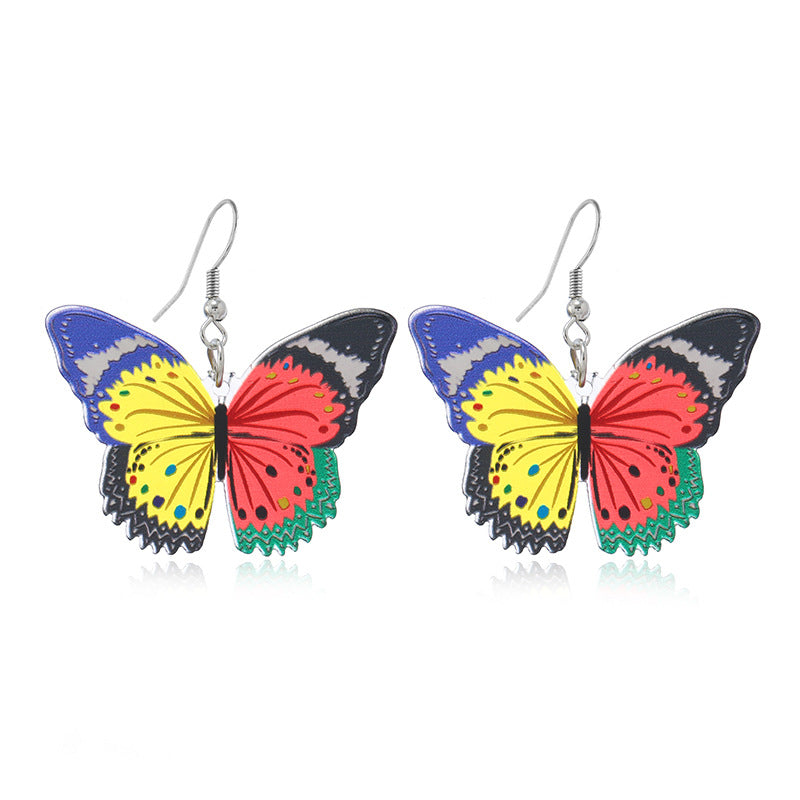 Wholesale New Butterfly Acrylic Earrings