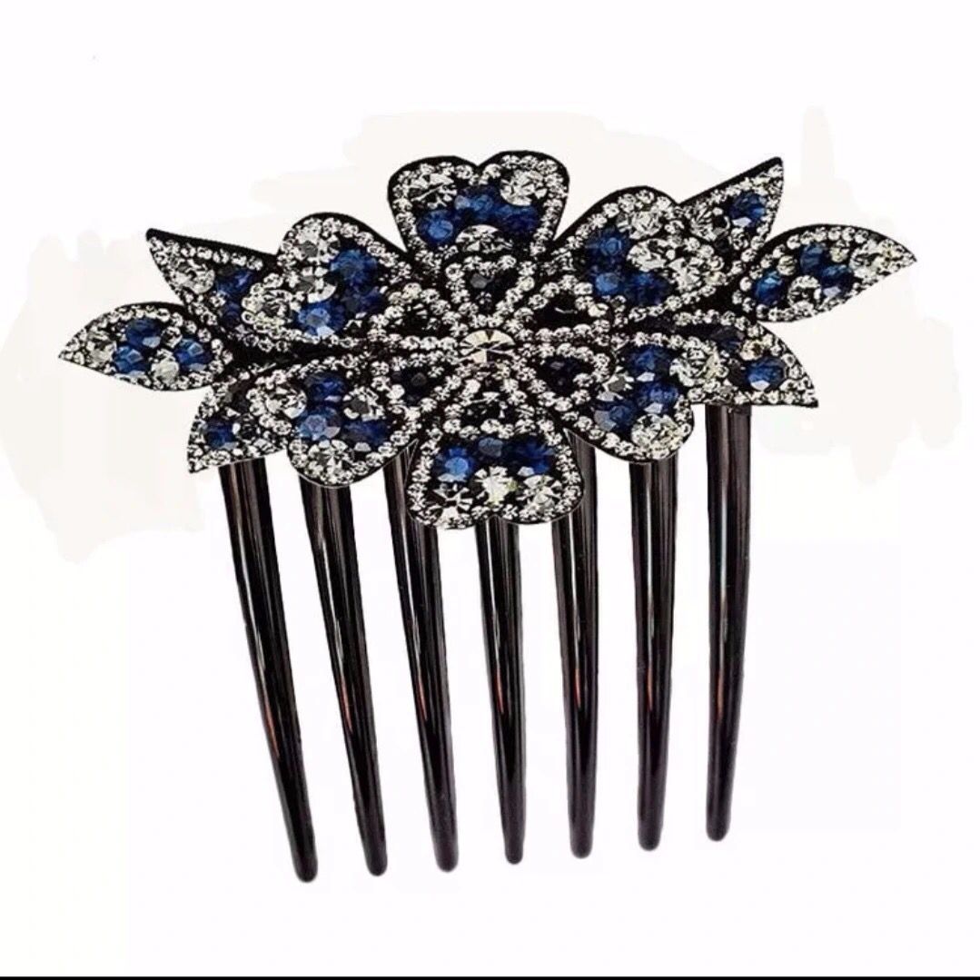 Wholesale Diamond Flower Hairpin Comb Hair Ponytail Clip
