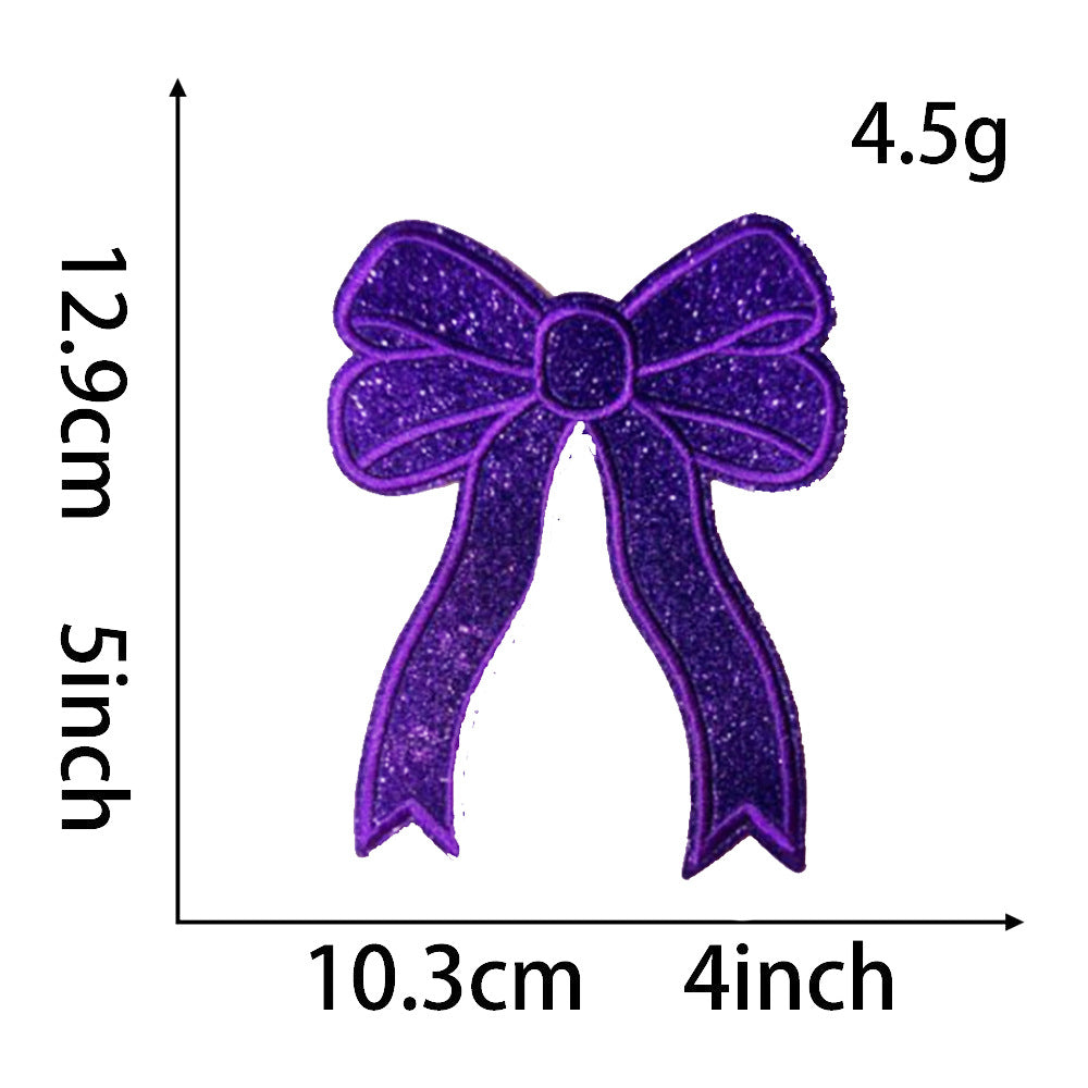Wholesale Split Bow Embroidery  DIY Patches