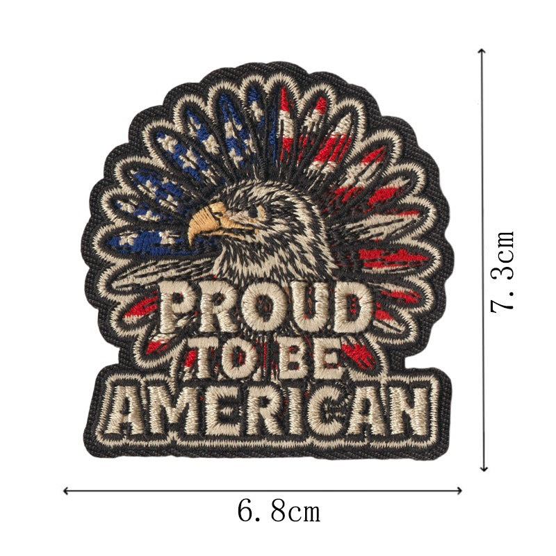 Wholesale 250Th Anniversary USA Flag Eagle Statue Of Liberty Embroidered Patch Set 16 Iron On Coat Patches Gift