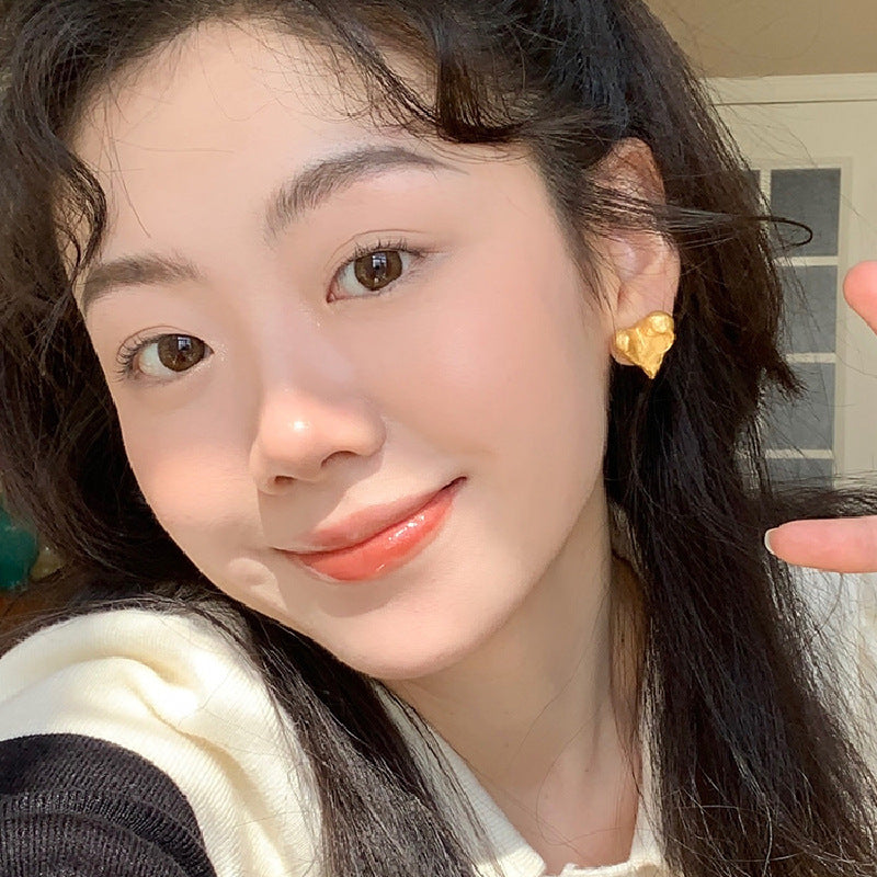 Wholesale Love Alloy Gold Plated Earrings