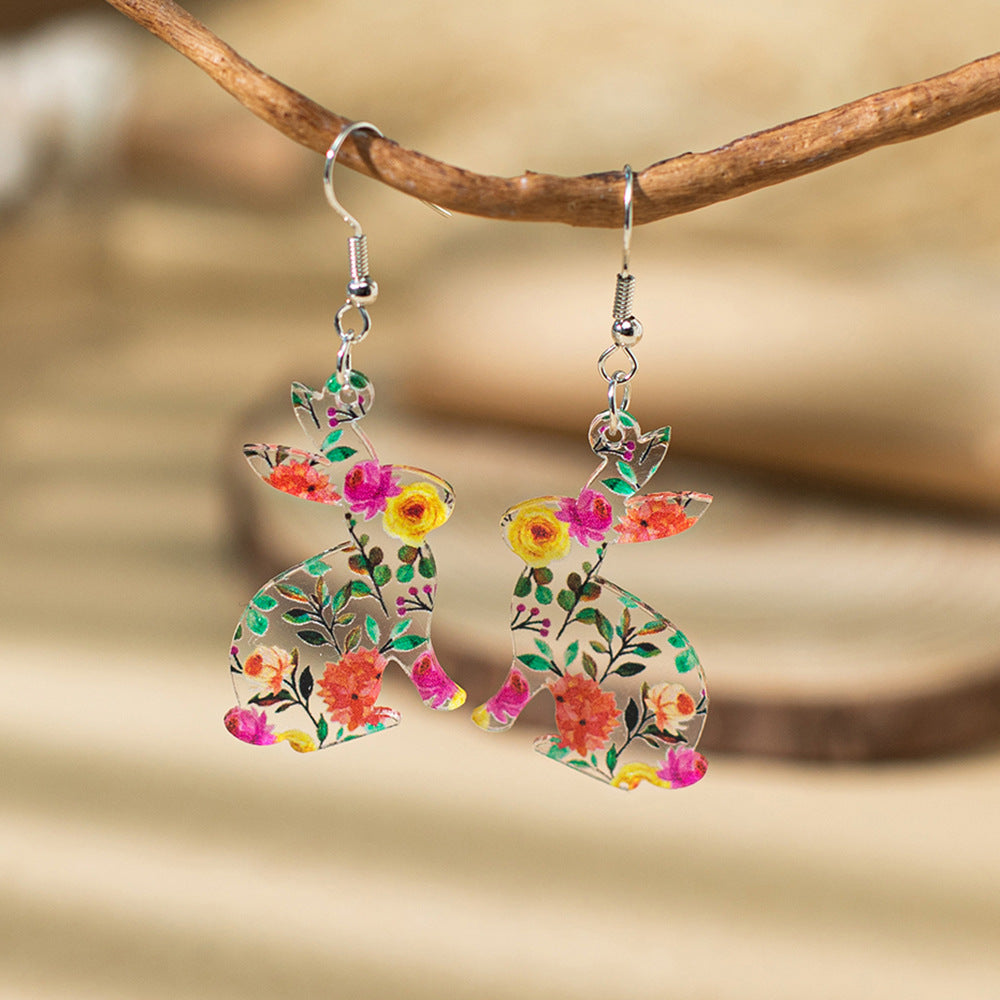Wholesale Easter Rabbit Butterfly Earrings
