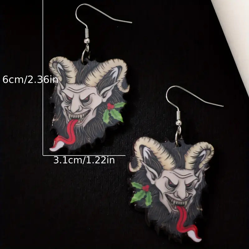 Wholesale  Horror Acrylic Flat Earrings