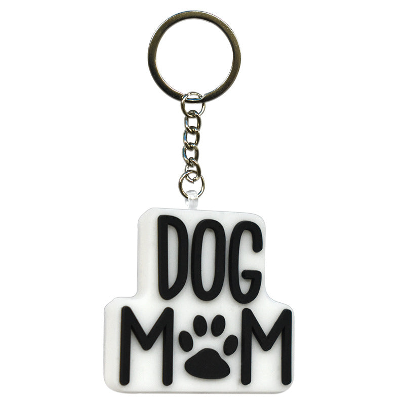 Wholesale Random 100pcs Cute Cartoon Dog Paw Zinc Alloy Keychains