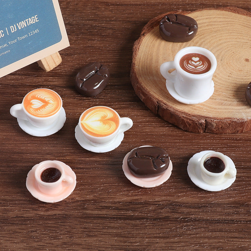 Wholesale Miniature Doll House Ornaments  Latte Art Coffee Cups  Doll Accessories