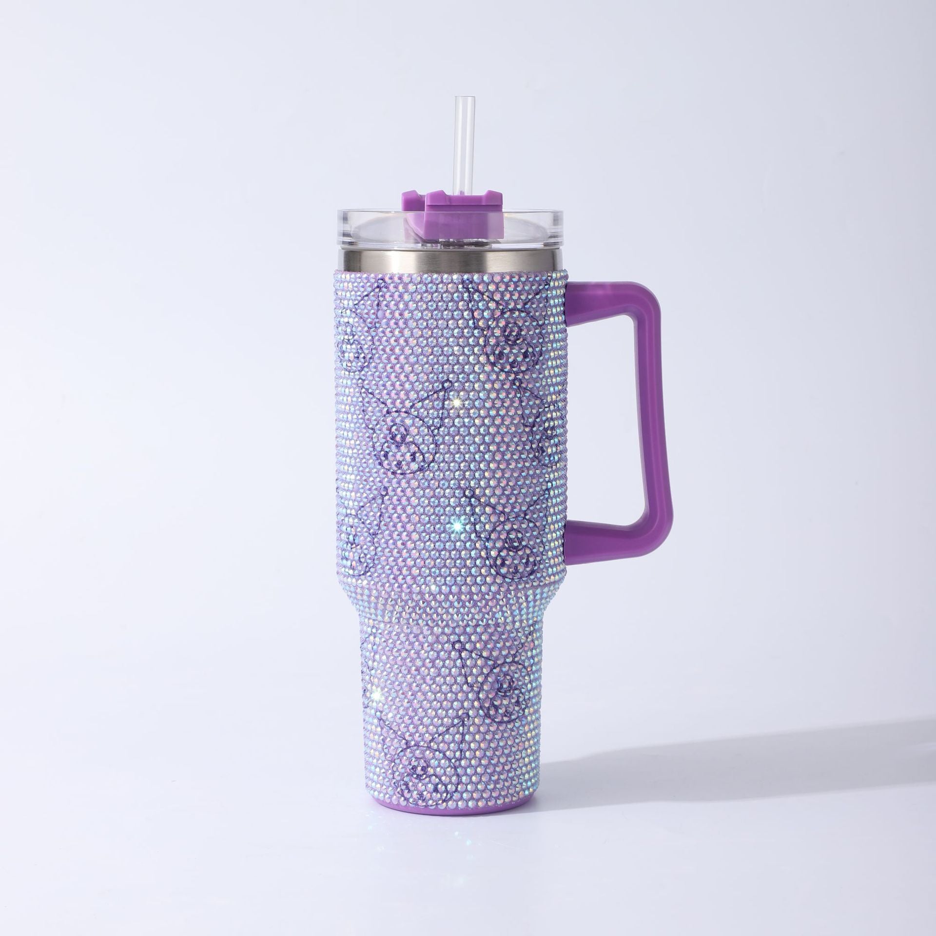 Wholesale Cartoon drill 40oz 304 stainless steel cup with straw car