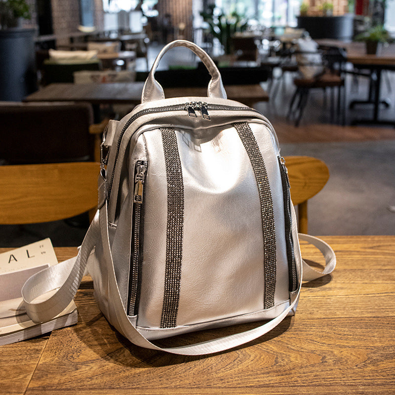 Wholesale Leisure Multifunctional Backpack Soft Leather