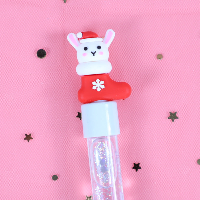 Wholesale Christmas Small Animal Quicksand Plastic Gel Pen