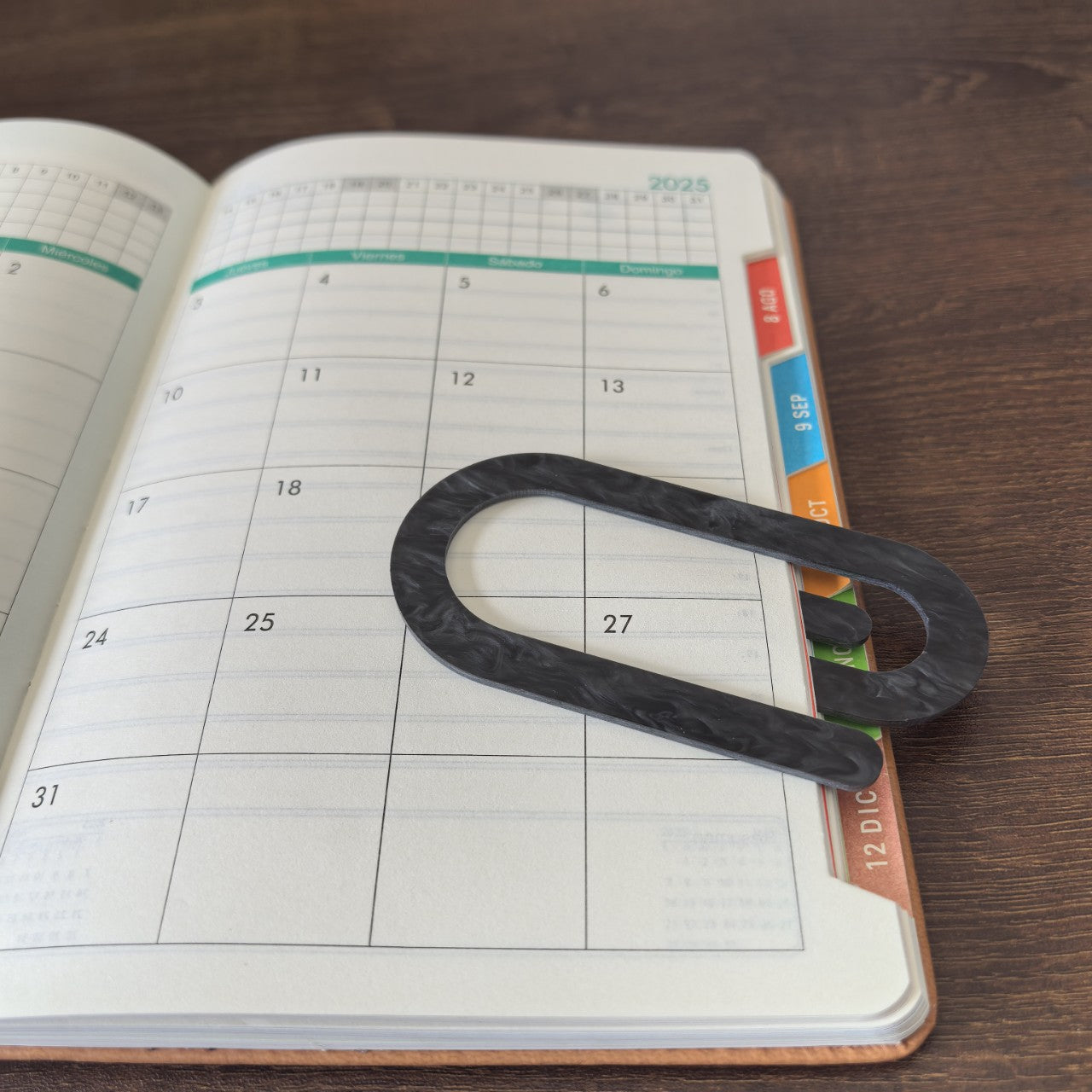 Wholesale 20pcs Corrugated acrylic paper clip student book note file card holder sealing clip