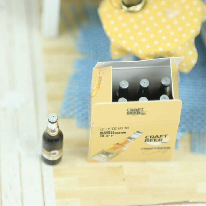 Wholesale mini simulation beer box beverage box model ornaments