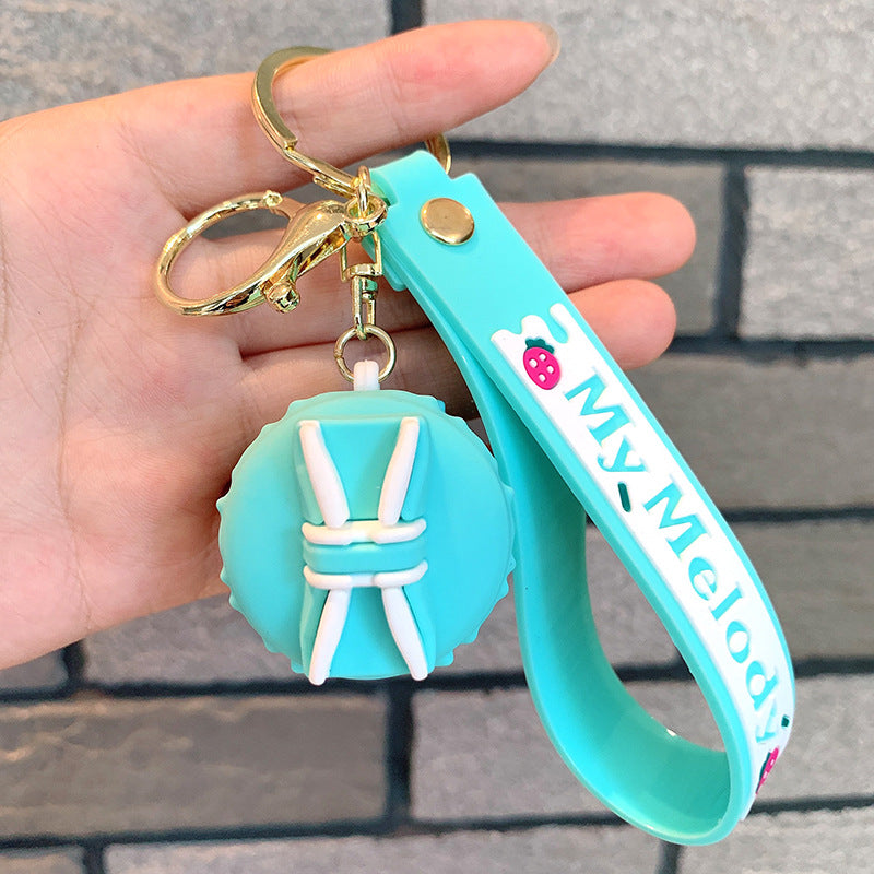 Wholesale Strawberry Donut Key Macaron Dessert Keychain