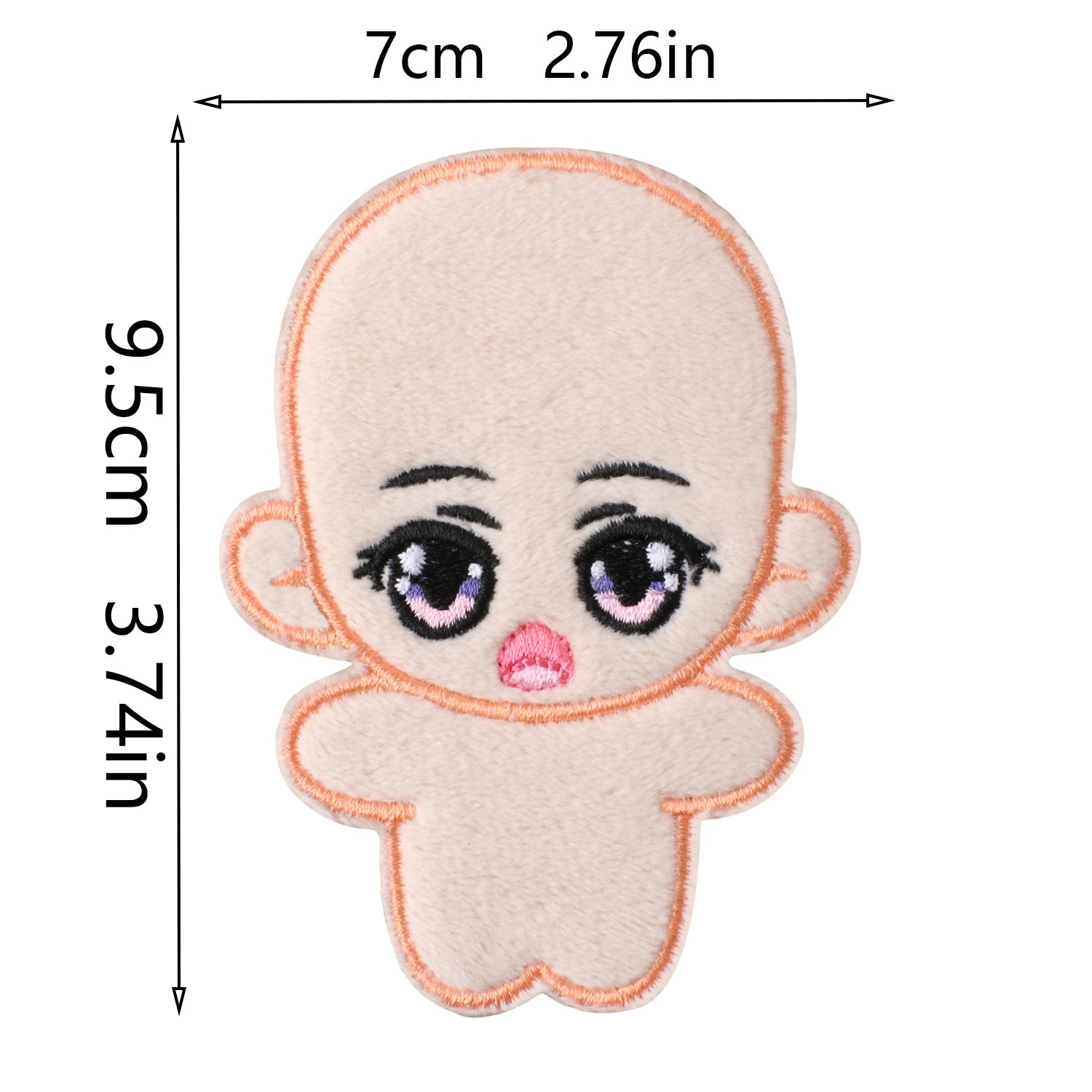 Wholesale 200 Sets Trendy Felt Doll DIY Embroidery Patch Kit For Clothing Decoration Boutique Craft Supply OLY Exclusive