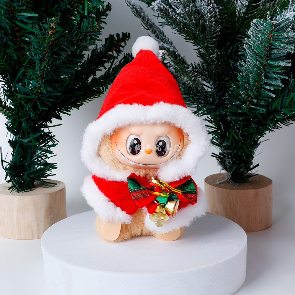 Wholesale 5pcs Christmas doll clothes 17cm keychain clothing set Doll Accessories