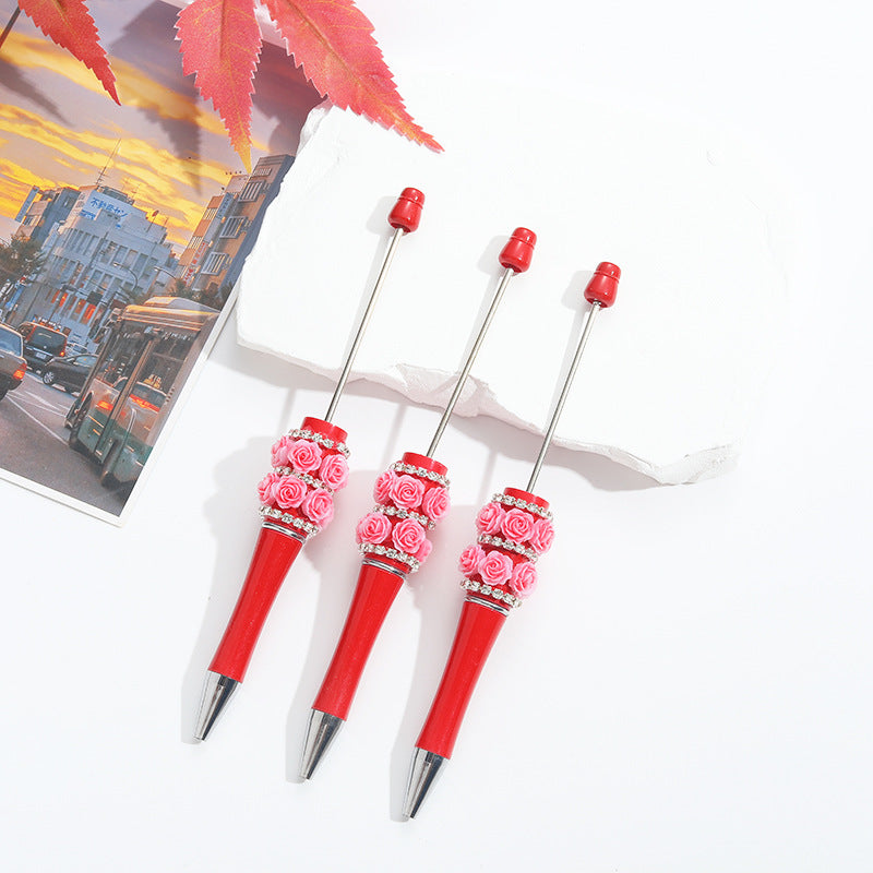 Wholesale Heavy Duty Rose Diamond Stickers Round Bead Pen