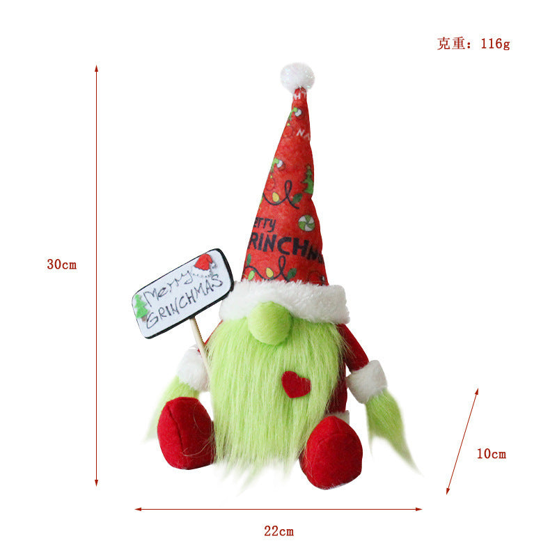 Wholesale Christmas Sequins with Lights and Faceless Doll Ornaments