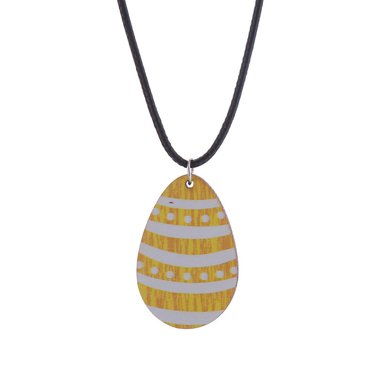 Wholesale Easter Bunny Flower Basket Printed Egg Chick Wooden Earrings