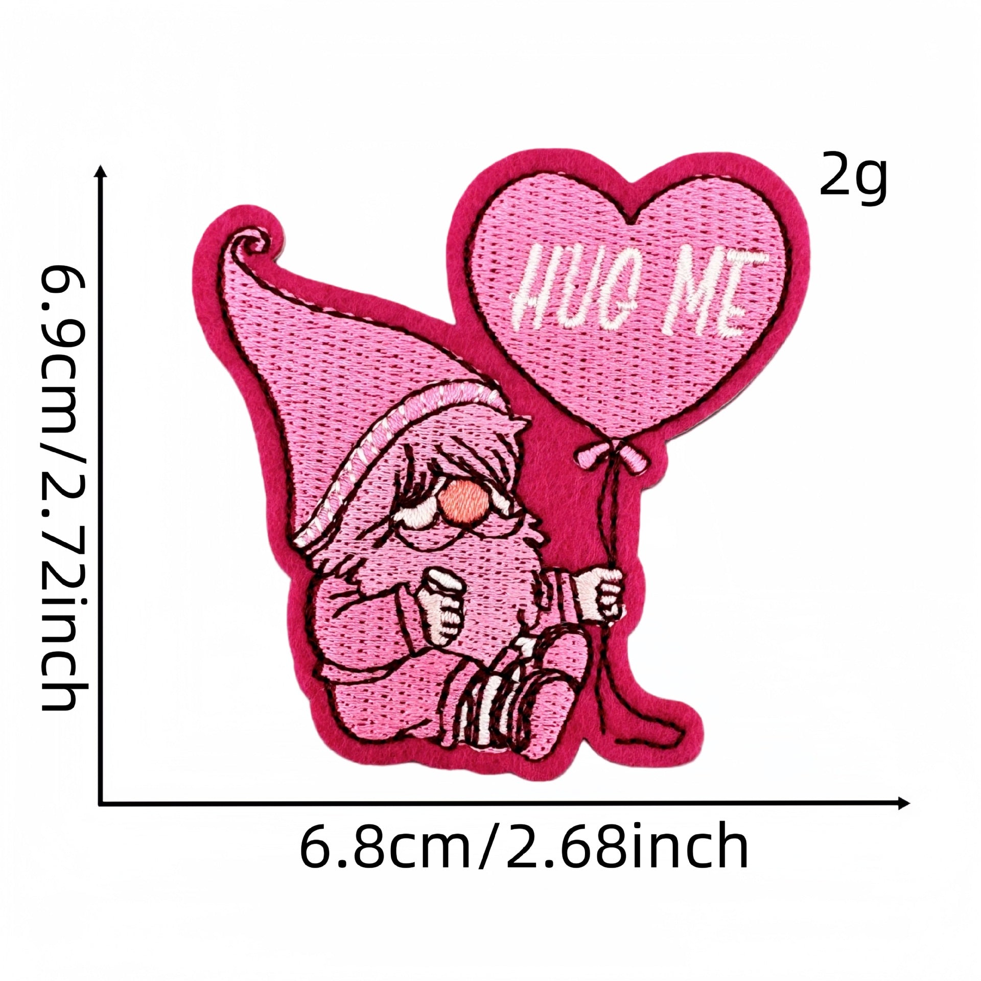 Wholesale Valentine' s Day Pink Love Cartoon Embroidery DIY Patches