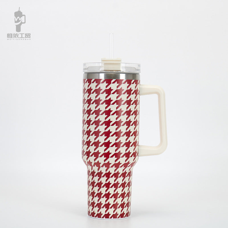 Wholesale Tumbler 40oz Stainless Steel Insulation and Cold Storage Car Handle Ice Tycoon Car Cup