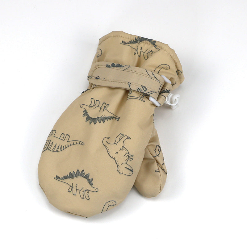 Wholesale Children's Autumn and Winter Velvet Thickened Warm Baby Gloves