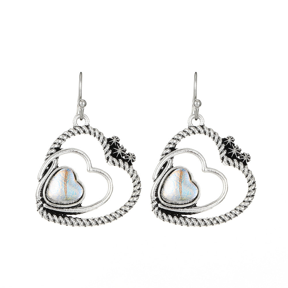 Wholesale Colorful gemstone earrings turquoise earrings