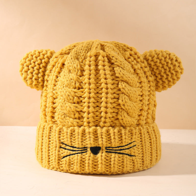 Wholesale Cat Ear Warm Knitted Hat