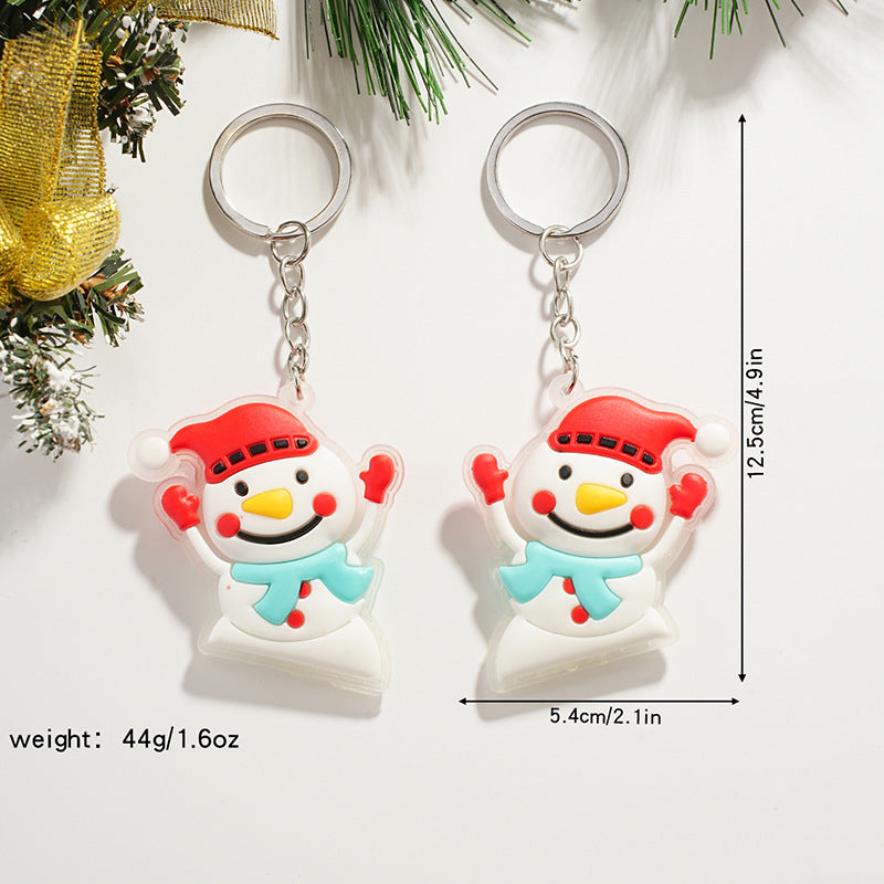 Wholesale Cartoon Santa Claus Elk Keychain