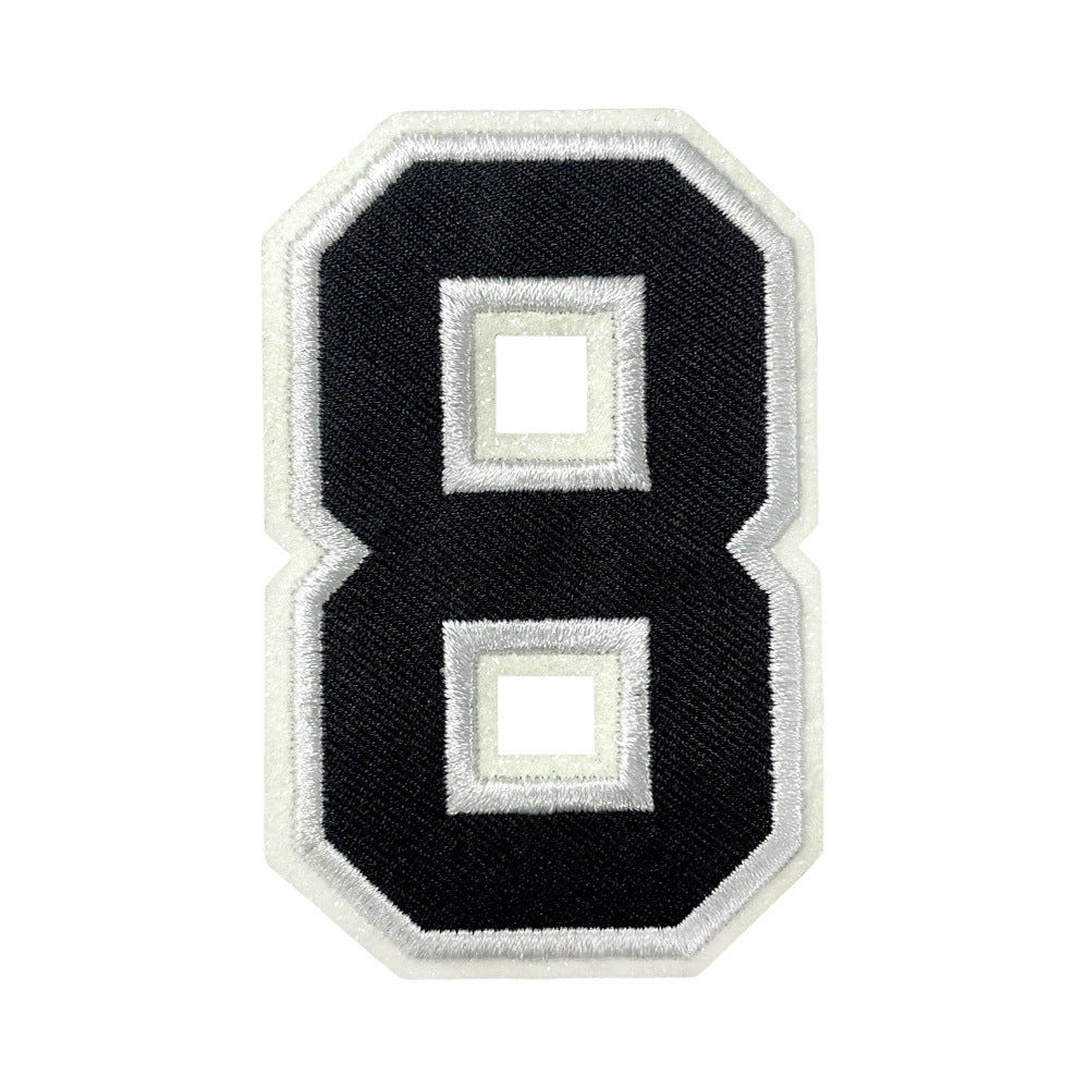 Wholesale Baseball Numbers 0 9 Iron On Embroidery Patches Polyester Fashion Accessory DIY Craft Supply For Clothing And Boutique Resale