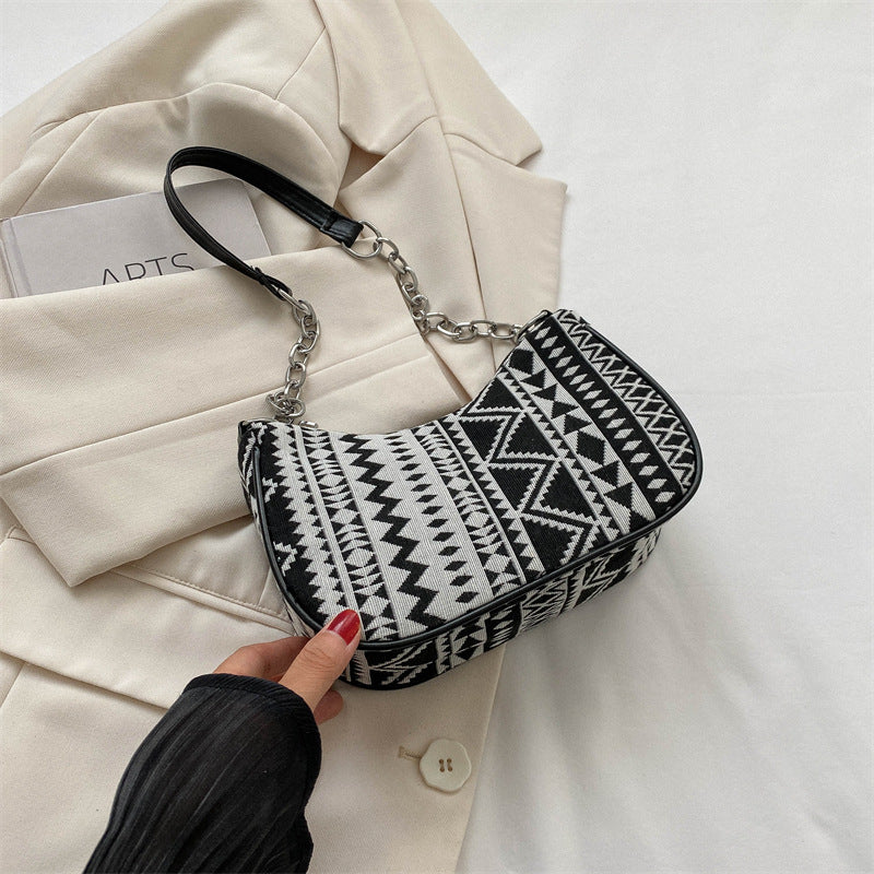 Wholesale 2023 Ethnic Style Canvas Shoulder Bag Handbag