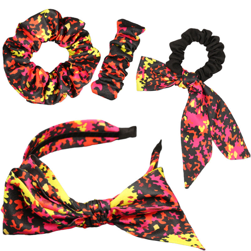 Wholesale Fabric Fluorescent Series Large Intestine Hair Ring