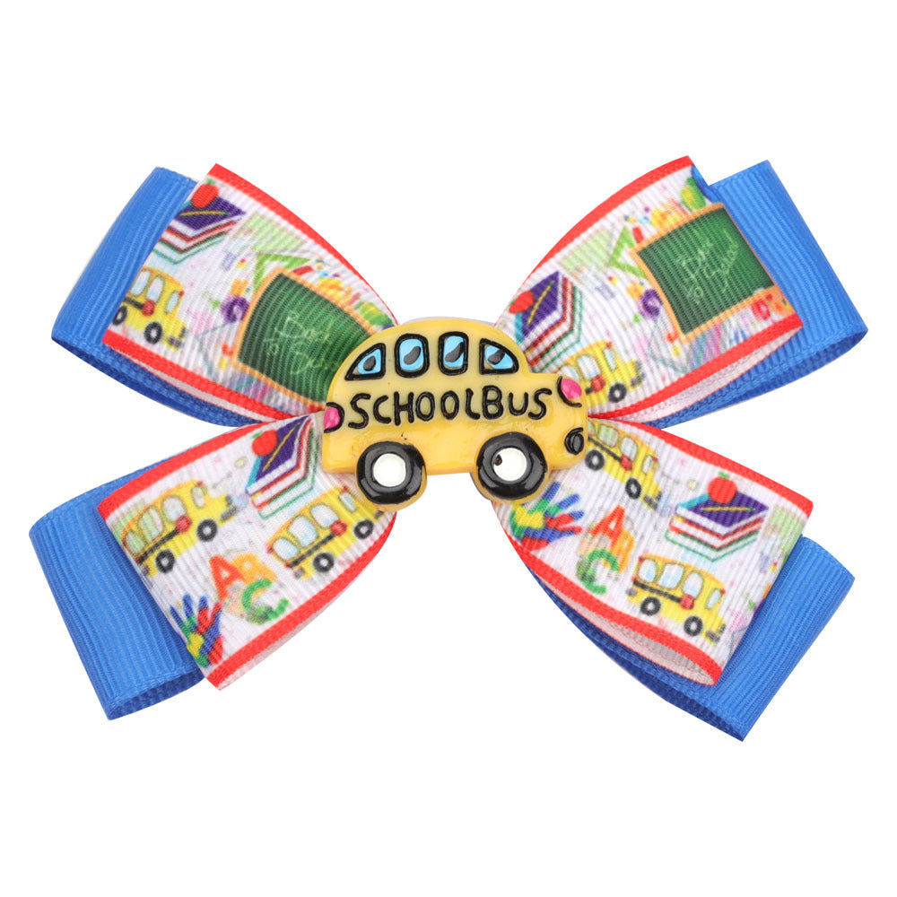 Wholesale Fabric Kids Bow Hair Clips