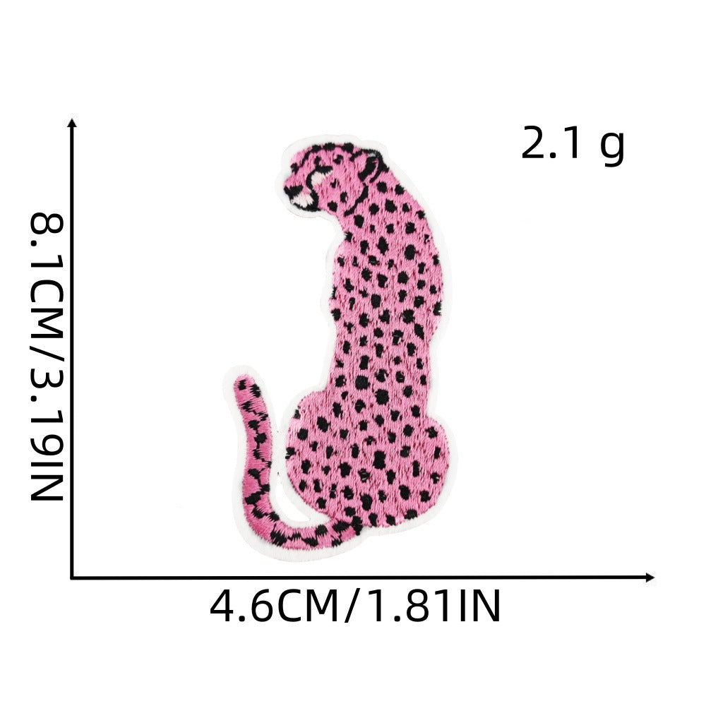 Wholesale Pink Cartoon Embroidery Iron On Patch For Kids Clothing DIY Accessory Gift