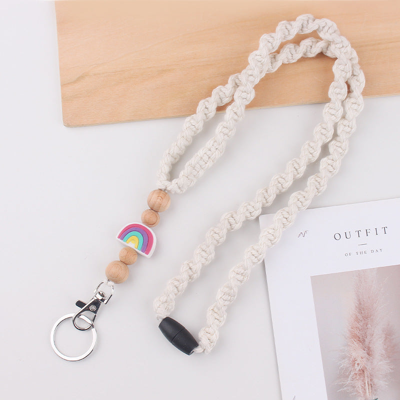 Wholesale New handmade woven necklace keychain