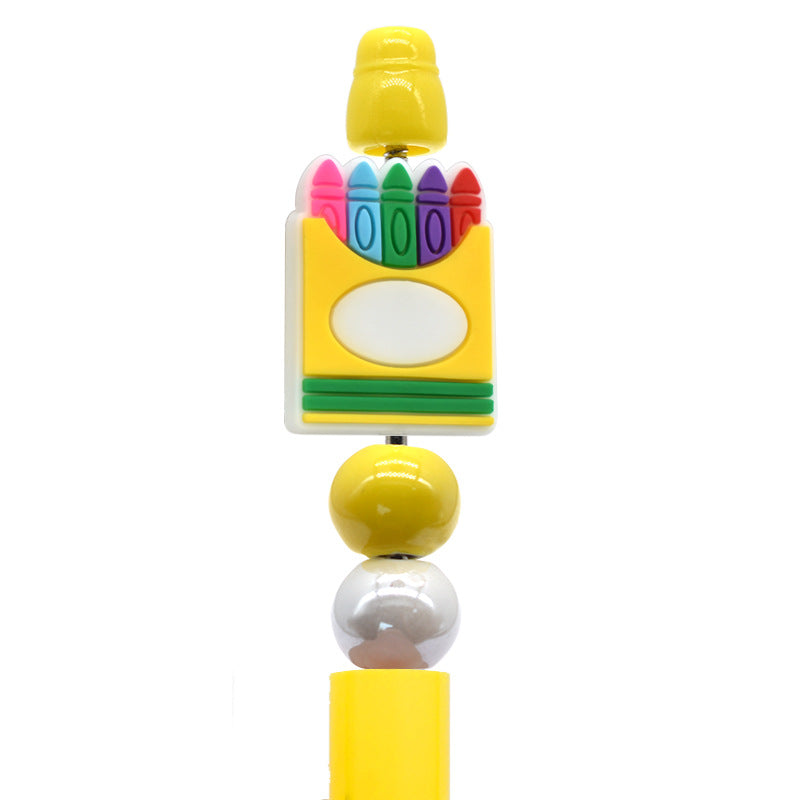 Wholesale Random 100pcs Cartoon School Series Focal Beads